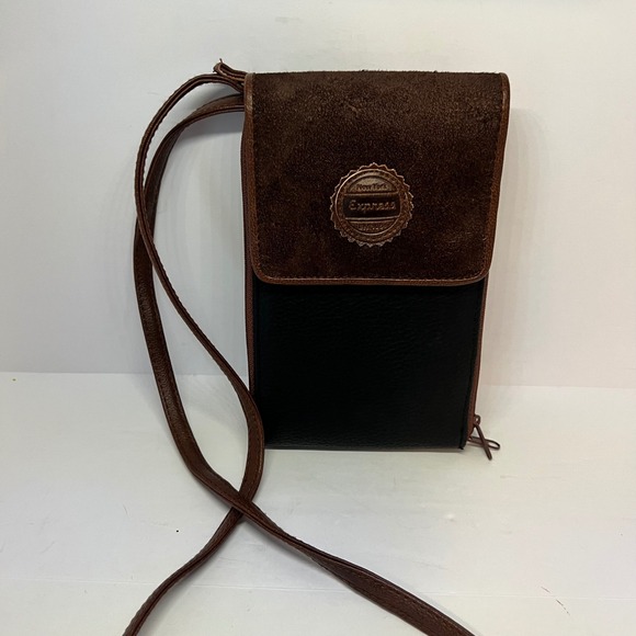 New‎ York Express Crossbody Wallet Phone Multi Compartment Organizer Vintage Bag - Picture 1 of 8